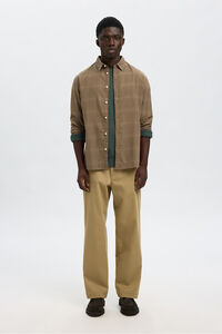 Selected Camisa de manga comprida com corte slim.