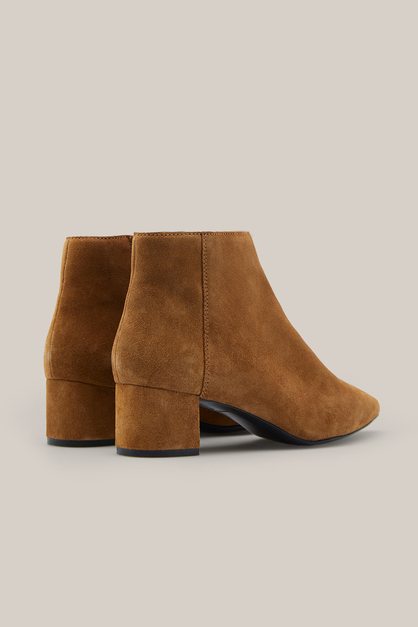 botines marrones tacon