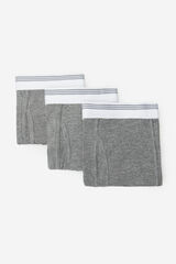 Cortefiel 3-pack jersey-knit boxers Grey