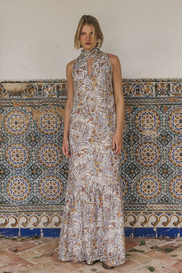 Cherubina Vestido Zurita Dourado