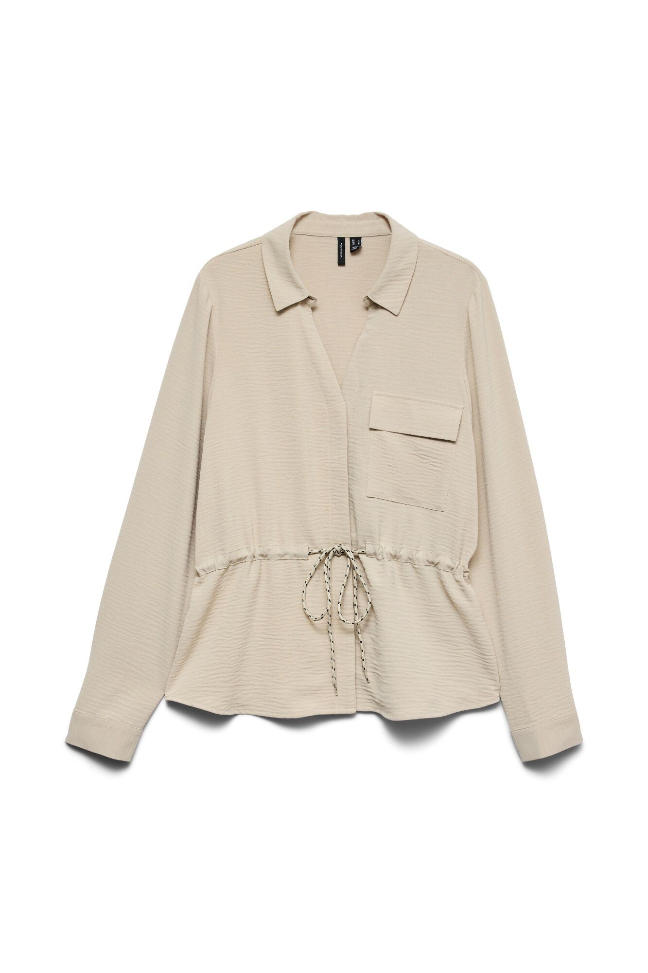 Vero Moda Camisa manga comprida cord&atilde;o ajust&aacute;vel