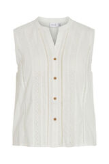 Vila Blusa sem mangas Branco