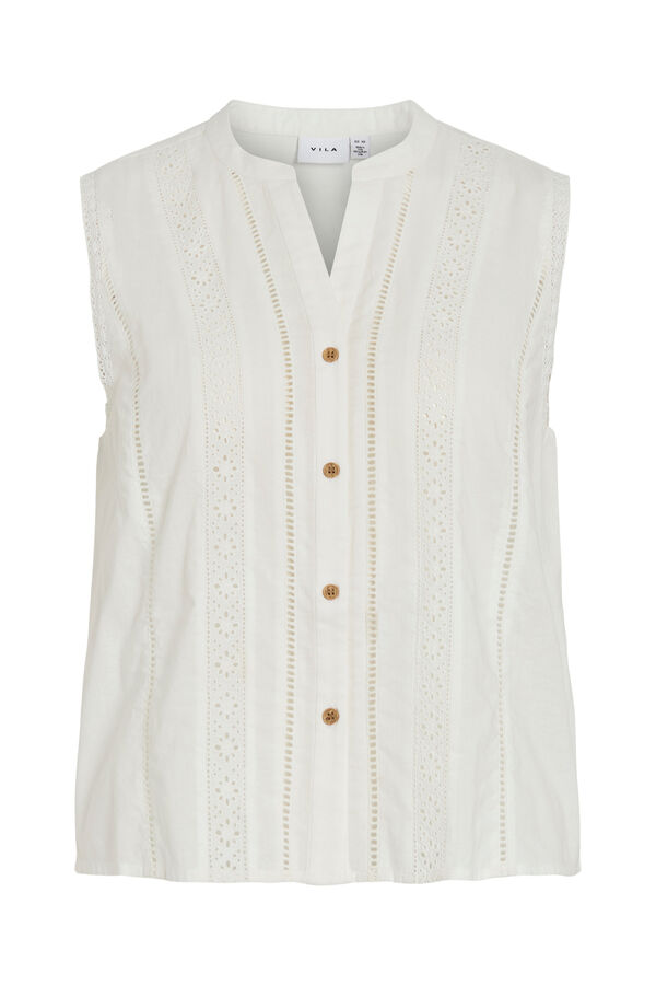 Vila Blusa sem mangas Branco