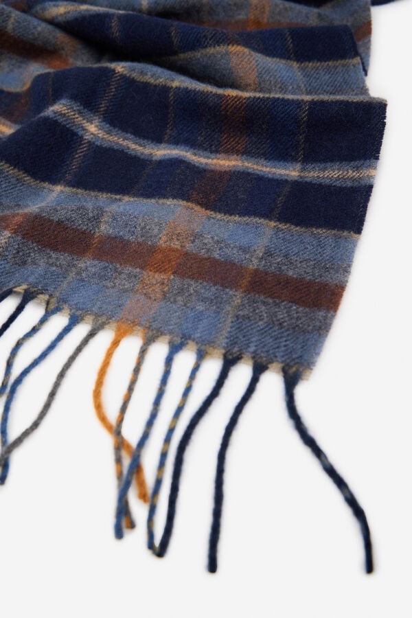 Cortefiel Cachecol de tecido Azul