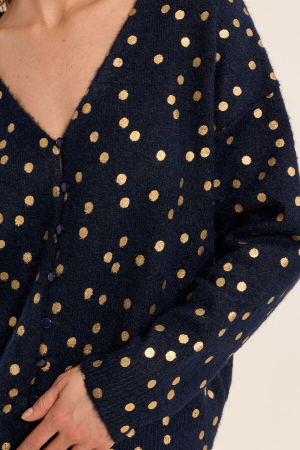 Molly Bracken Casaco de malha estampado Azul