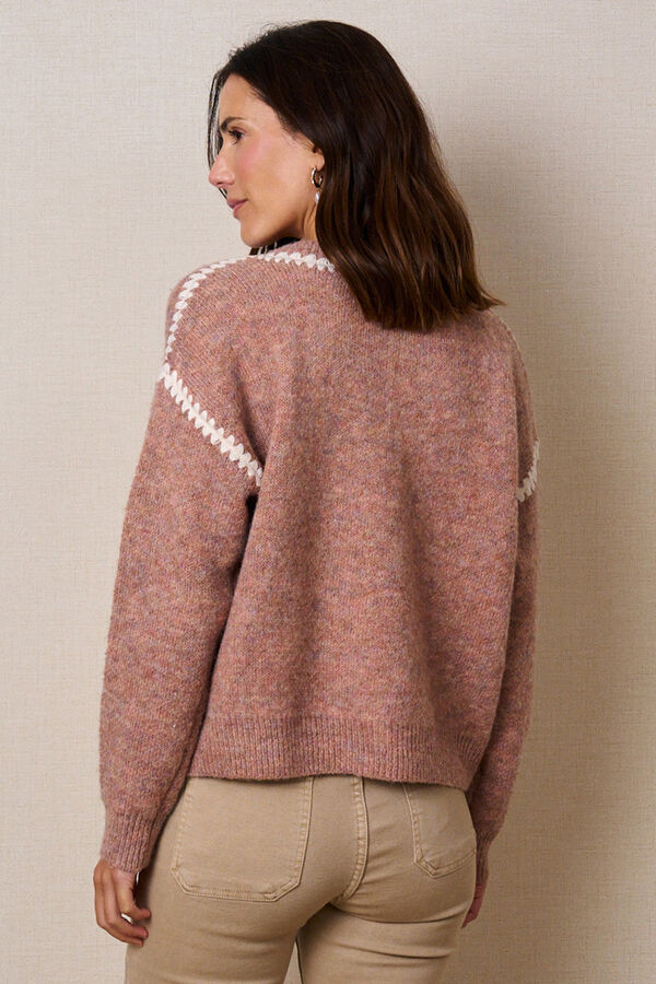 Polín Et Moi Camisola Rosalinda com decote em V Castanho