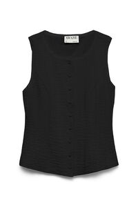 Vero Moda Top sem mangas abotoado