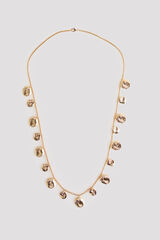 Cortefiel Collar largo monedas Dorado