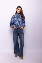 Object Flower print shirt Black