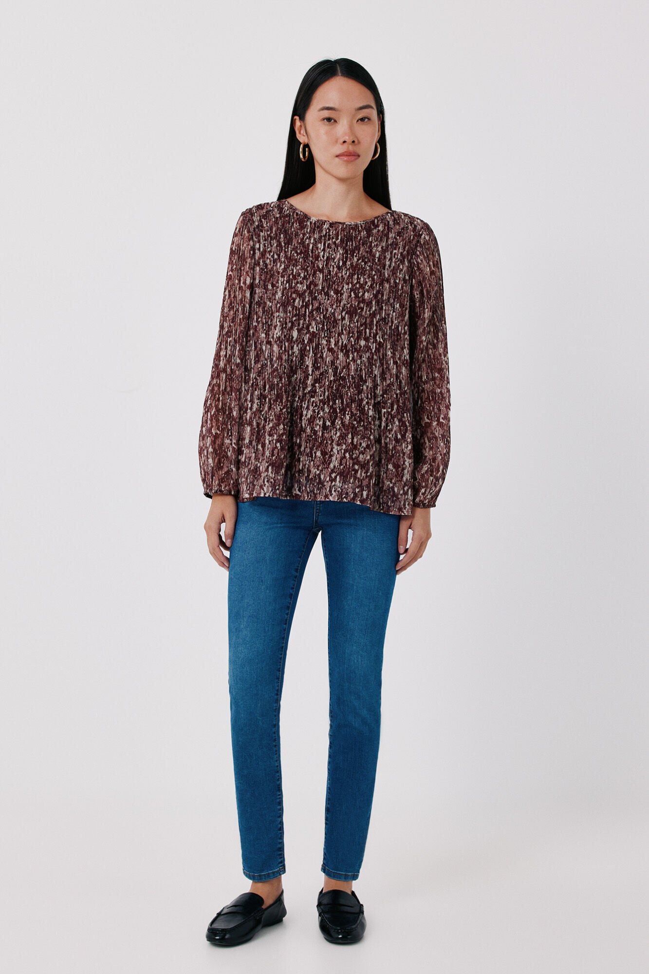 Cortefiel Blusa plisada
