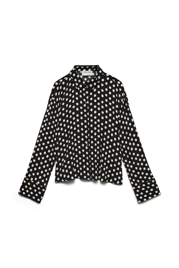 Vero Moda Camisa de bolinhas Preto