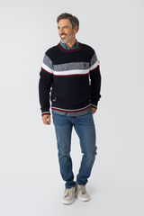 Privata Camisola de gola redonda Azul