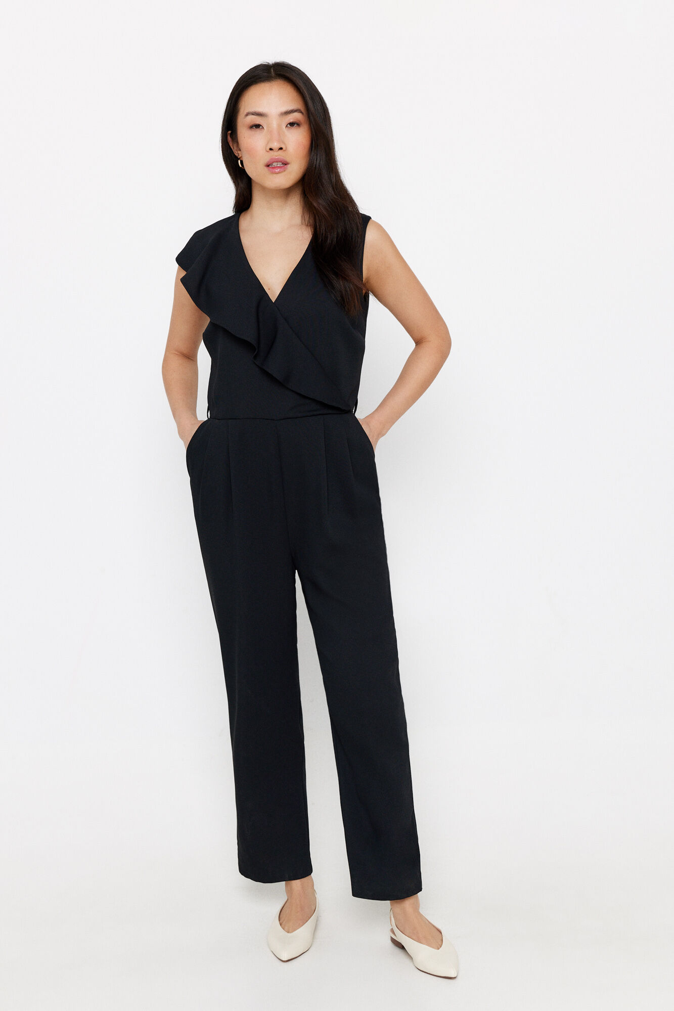 Long flounced jumpsuit Women s jumpsuits Cortefiel
