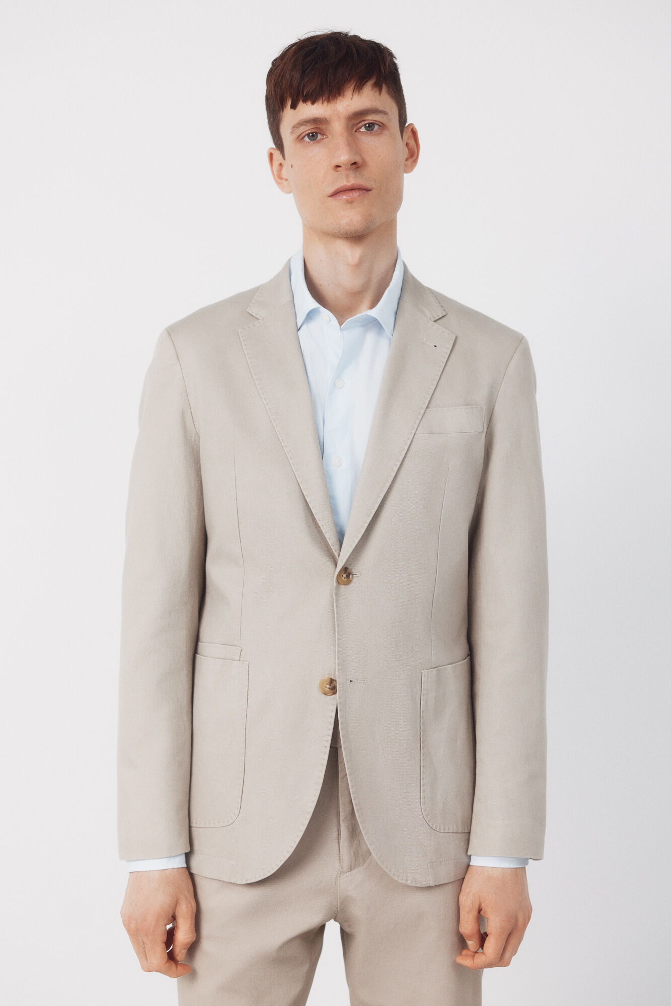 Cortefiel Linen blend co-ordinating blazer