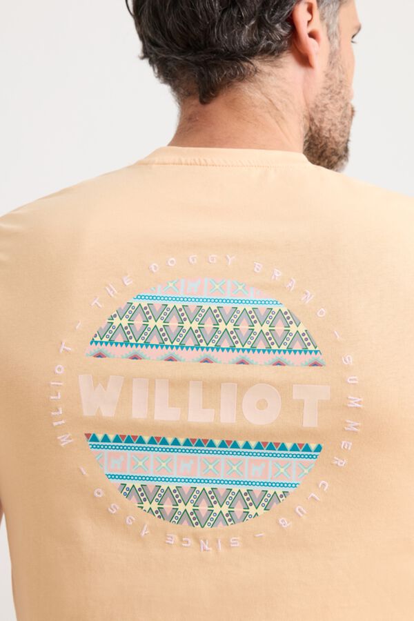 Williot Ethnic Circle T-shirt Orange
