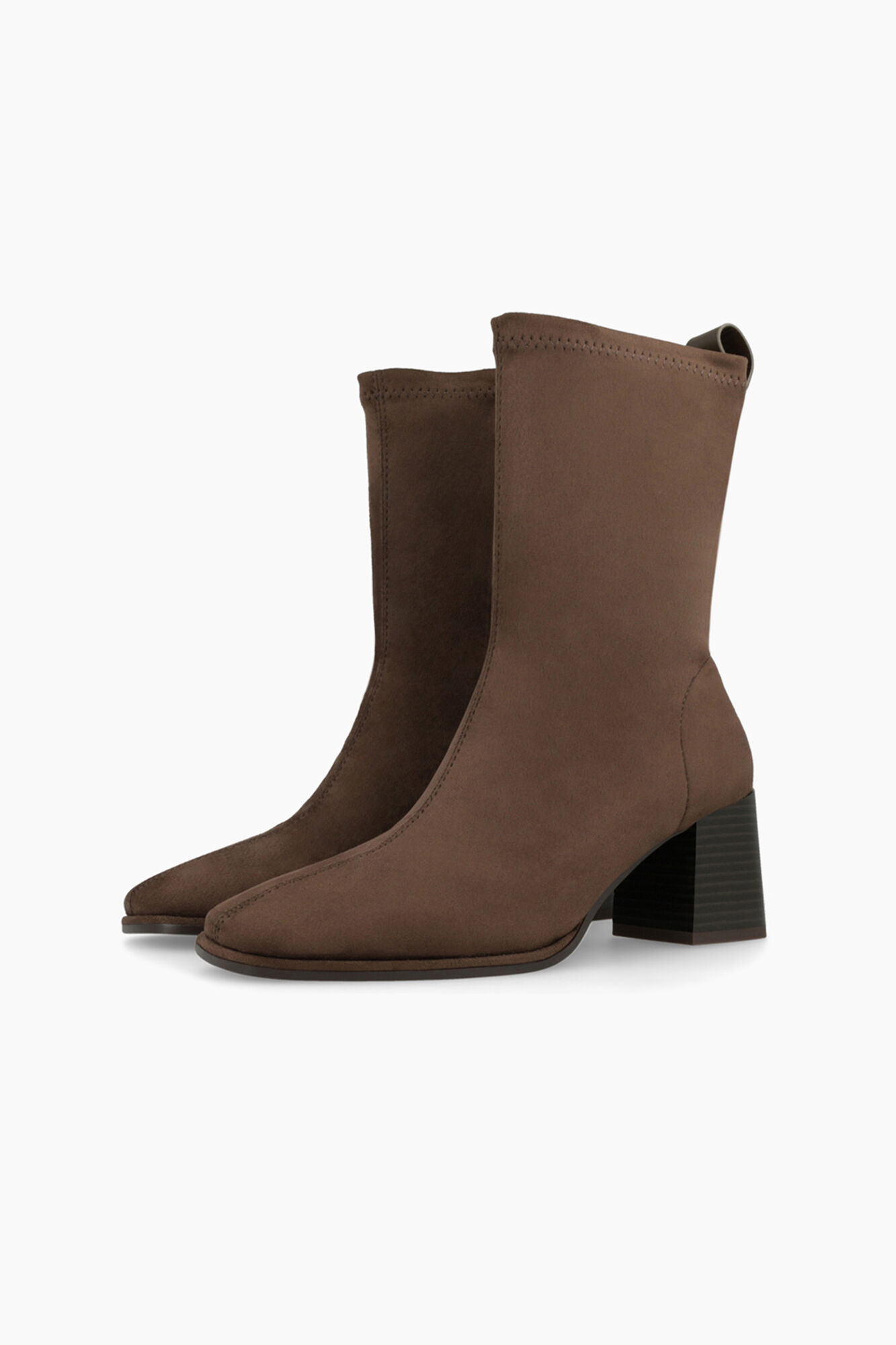 Lodi Botins com efeito couro el&aacute;stico e salto