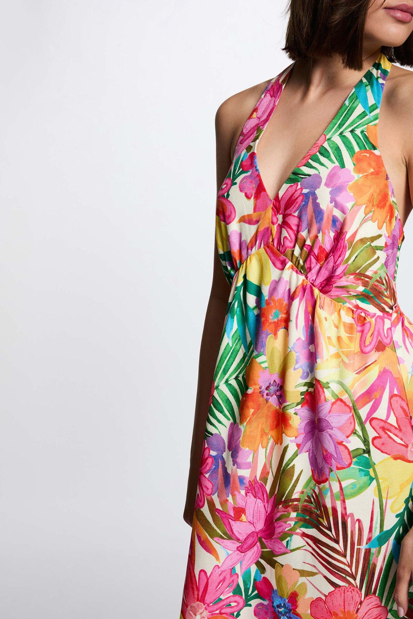 Morgan Vestido largo print flores