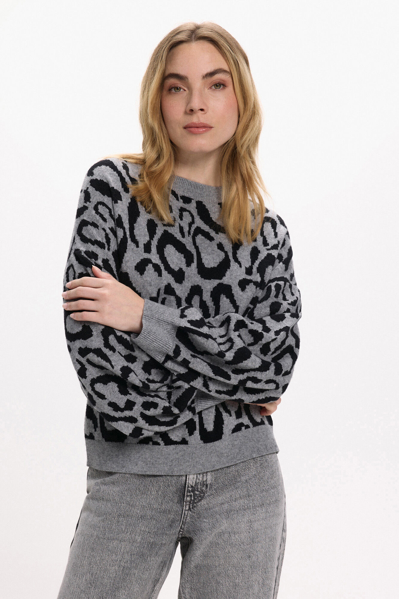 Vila Camisola de malha de viscose estampado