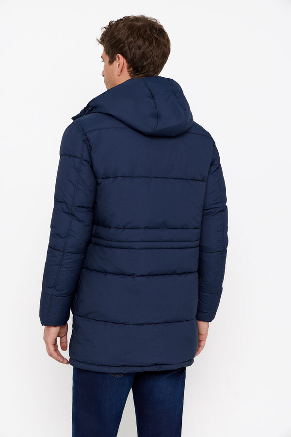 Cortefiel Quilted parka Navy