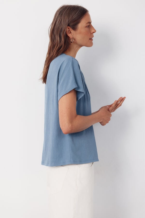 Cortefiel T-shirt fins Blue