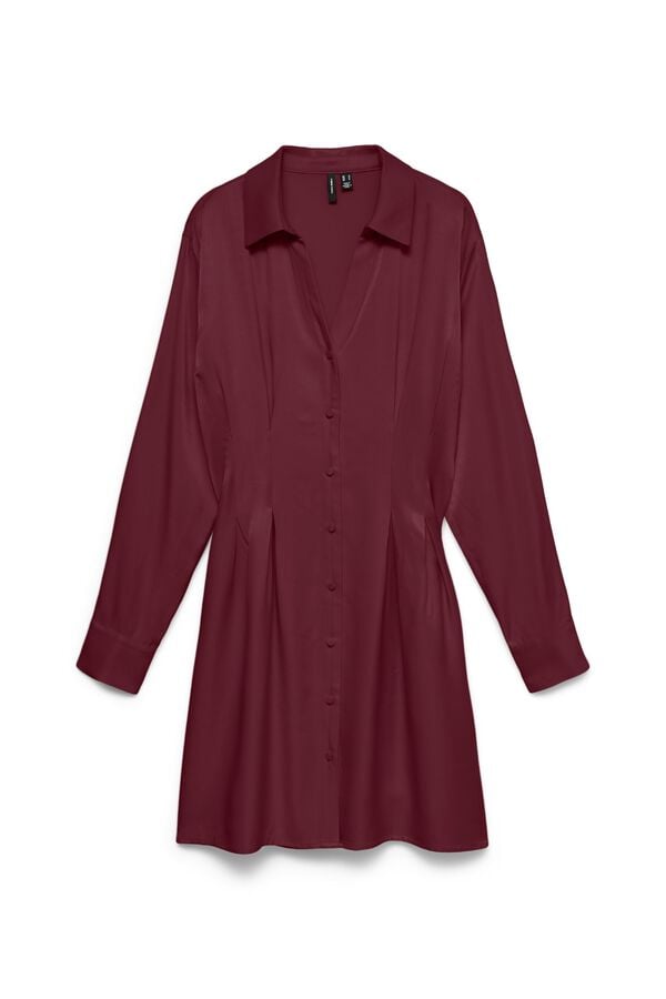 Vero Moda Short shirt dress Maroon