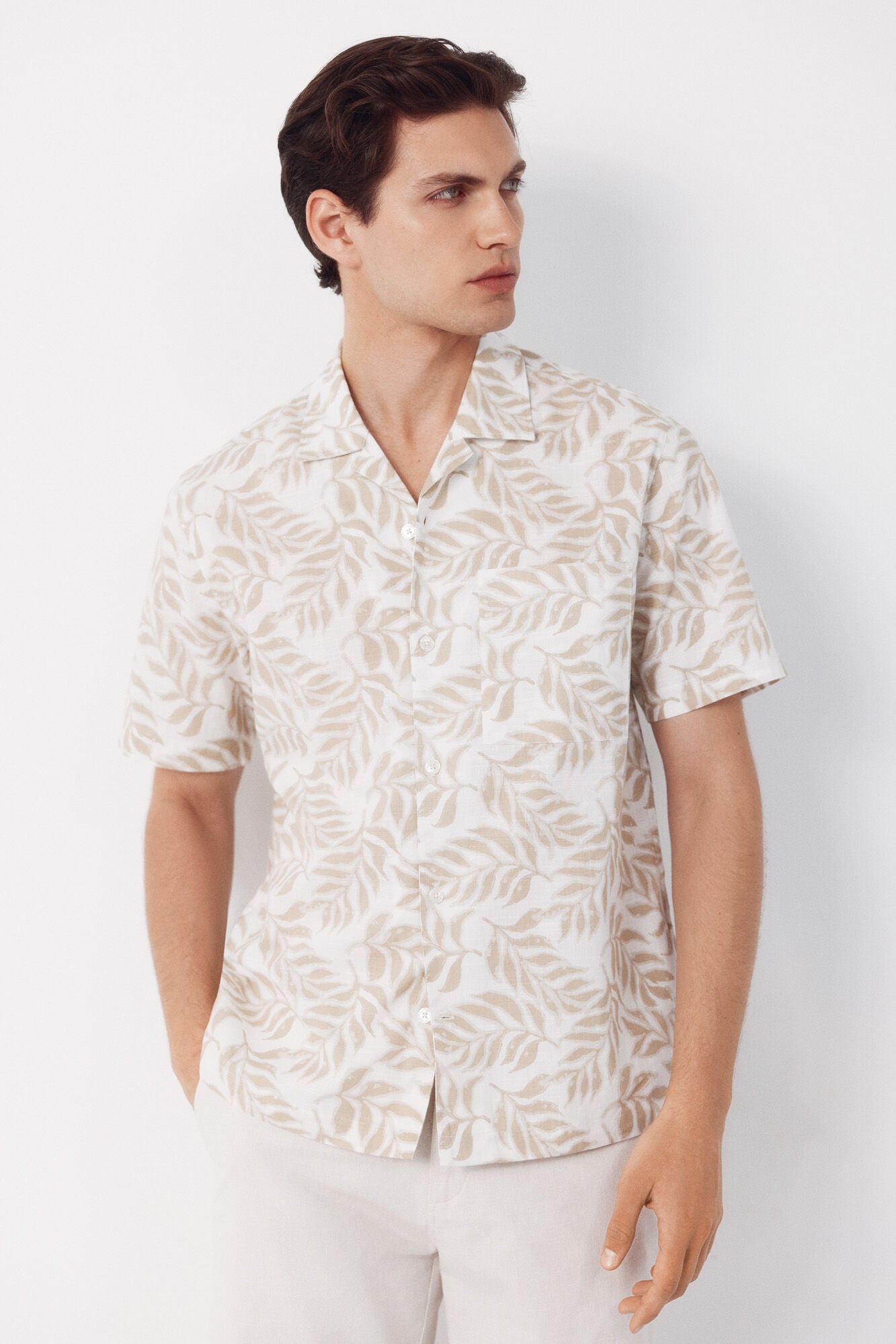 Cortefiel Printed short sleeve shirt