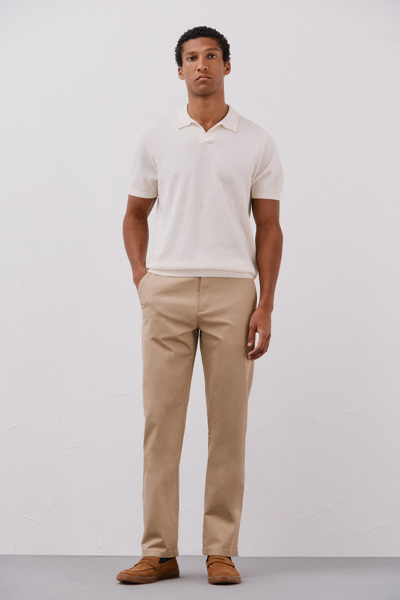 Cortefiel Regular fit lightweight chinos