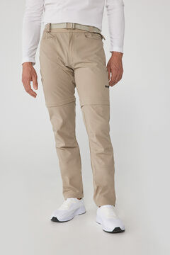 Cortefiel Mount-Stretch convertible trousers Stone