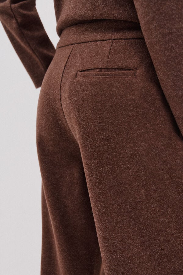 Cortefiel Comfort pants Dark brown