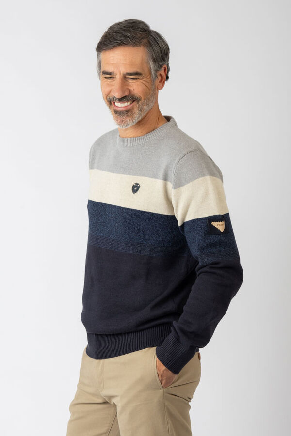 Privata Camisola de gola redonda Azul