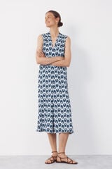 Cortefiel Vestido fluido manga cava Azul