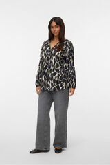 Vero Moda Curve Camisa com gola em V curvo Verde