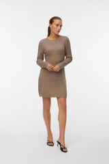 Vero Moda Vestido curto de malha Castanho
