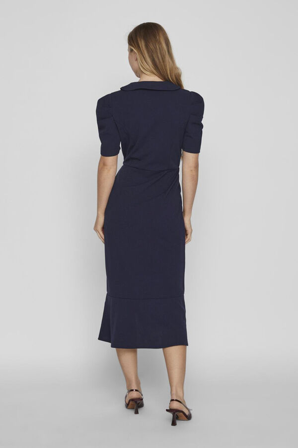 Vila midi party dress Navy