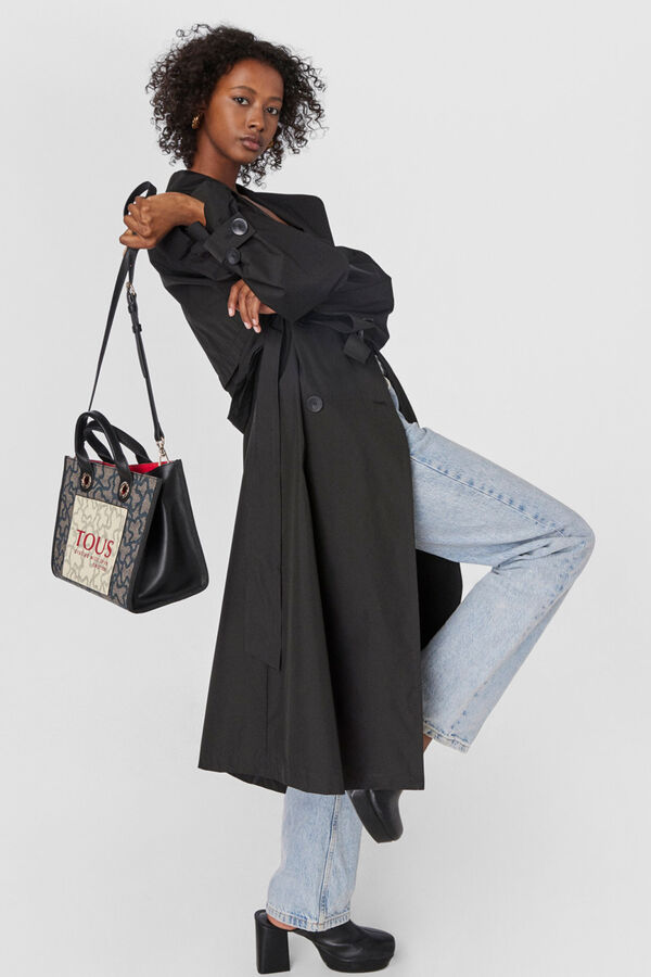 Cortefiel Amaya Kaos Icon medium black shopper bag Multicolour