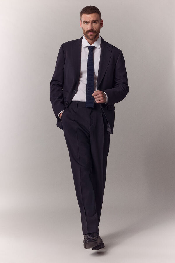 OOTO Pants with angled flap Navy