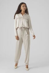 Vero Moda Calças skinny efeito acetinado Cinzento