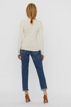 Cortefiel High neck jumper Stone