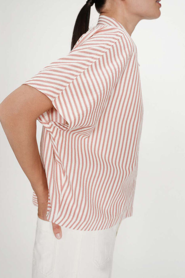 Grace & Mila Camisa &agrave;s riscas Vercia Laranja