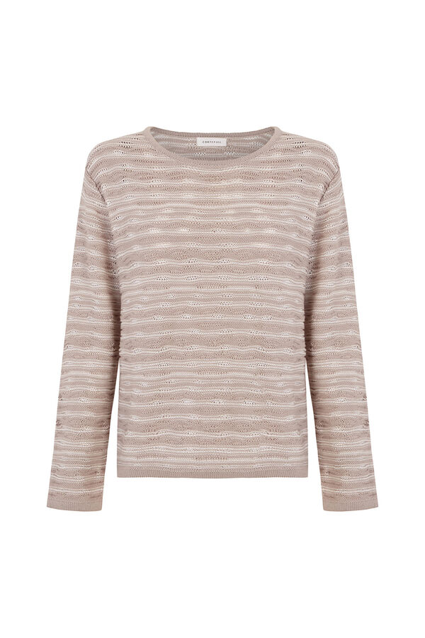 Cortefiel Jersey punto texturado Beige