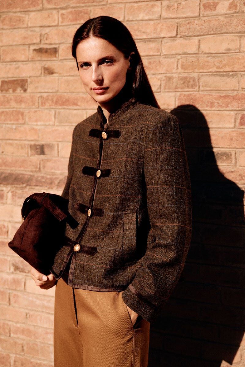 Cortefiel Plaid short jacket
