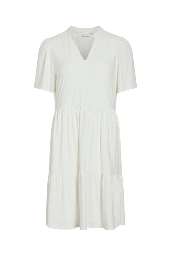 Vila Short dress with openwork details White