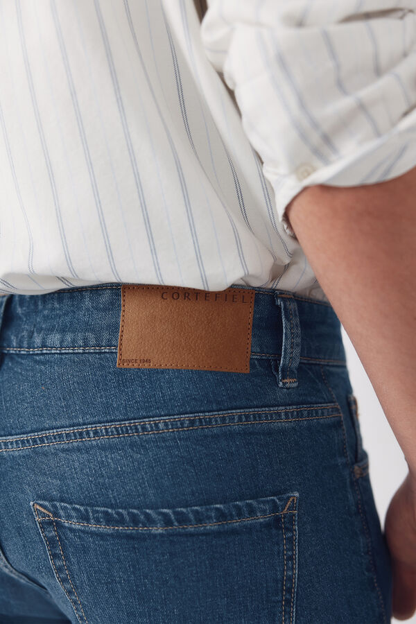 Cortefiel Lightweight slim fit jeans Blue