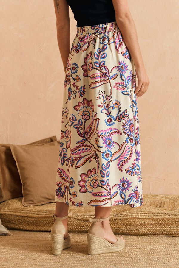 Pol&iacute;n Et Moi Susi long skirt Ivory