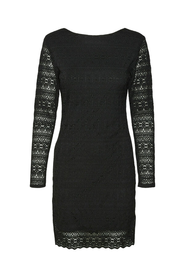 Vero Moda Vestido curto de manga comprida  Preto