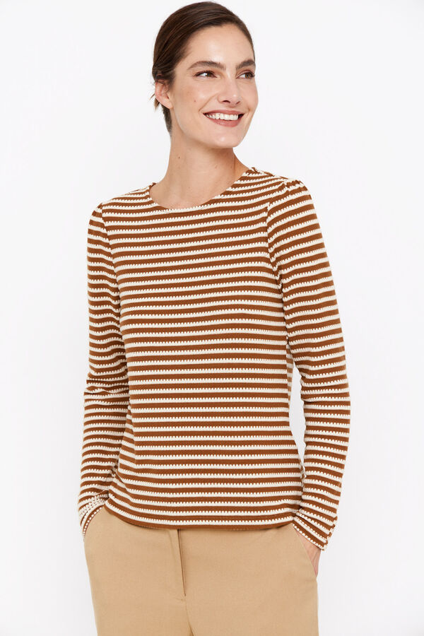 Cortefiel Comfortable striped T-shirt Multicolour