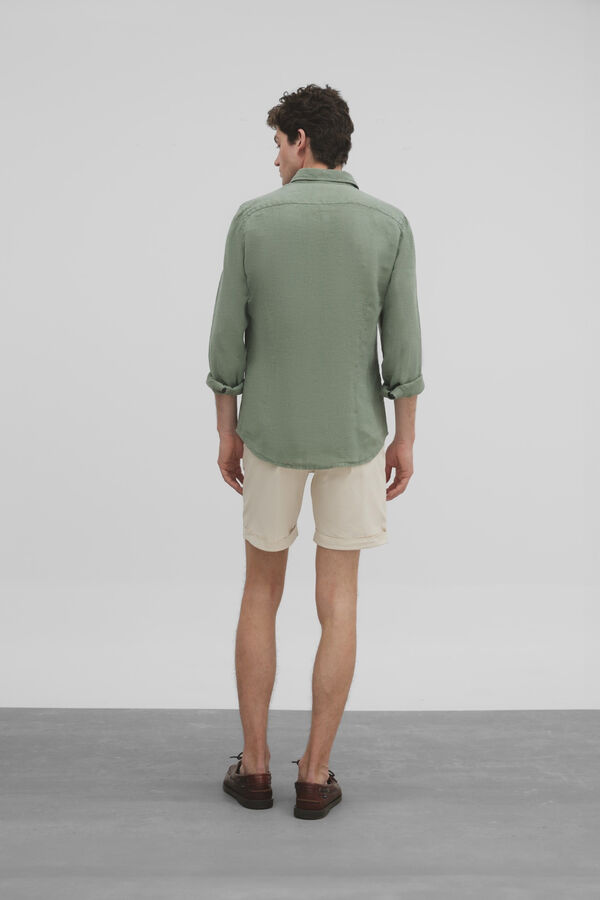 Cortefiel Camisa sport ligera Verde