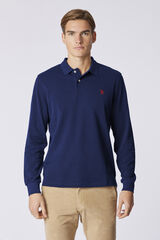 Us Polo Polo de manga comprida obrigatória Azul