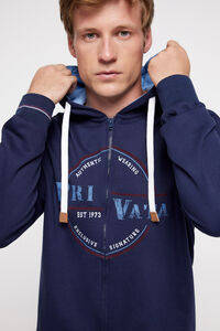 Cortefiel Navy "authentic wearing" sweatshirt Blue