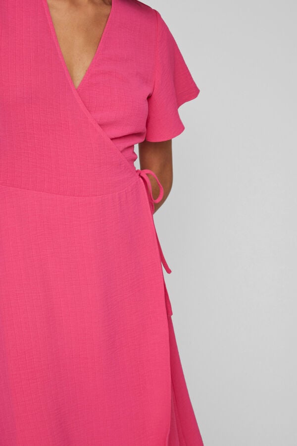 Cortefiel Wrap dress Pink